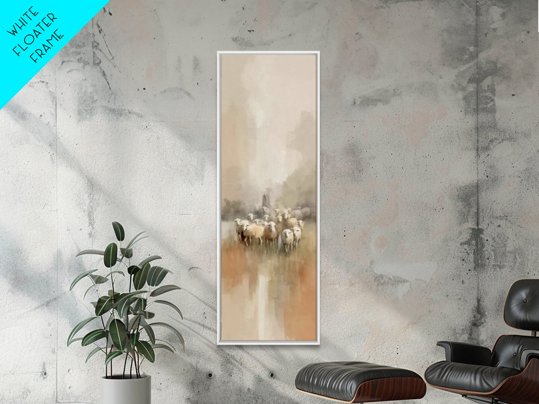 Morning Of Mercy – Framed Canvas Print – Christian Art Canvas – Jesus Painting – Christian Wall Art – Narrow Art – Christian Christmas Art