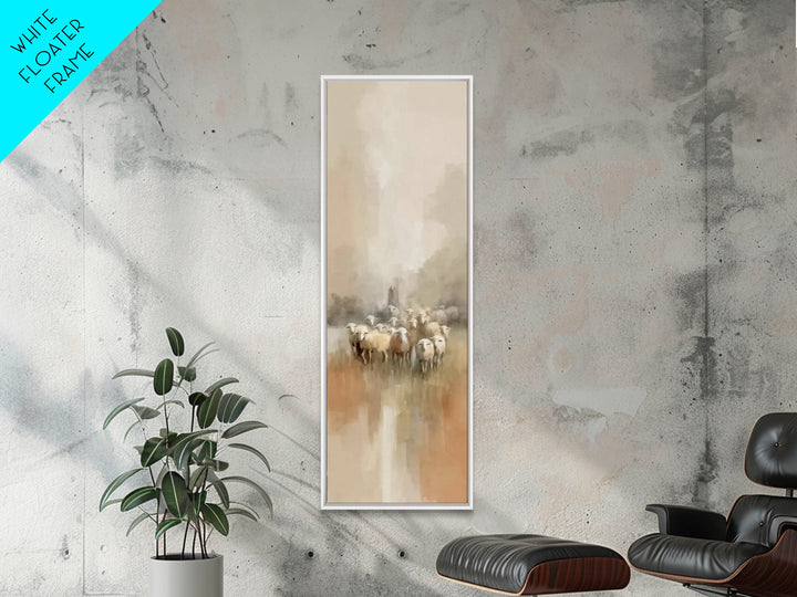 Morning Of Mercy – Framed Canvas Print – Christian Art Canvas – Jesus Painting – Christian Wall Art – Narrow Art – Christian Christmas Art