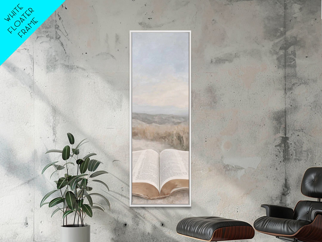 Horizon Of Faith – Framed Canvas Print – Christian Wall Art – Christian Art – Christian Art Canvas – Tall Narrow Wall Art – Christian Decor