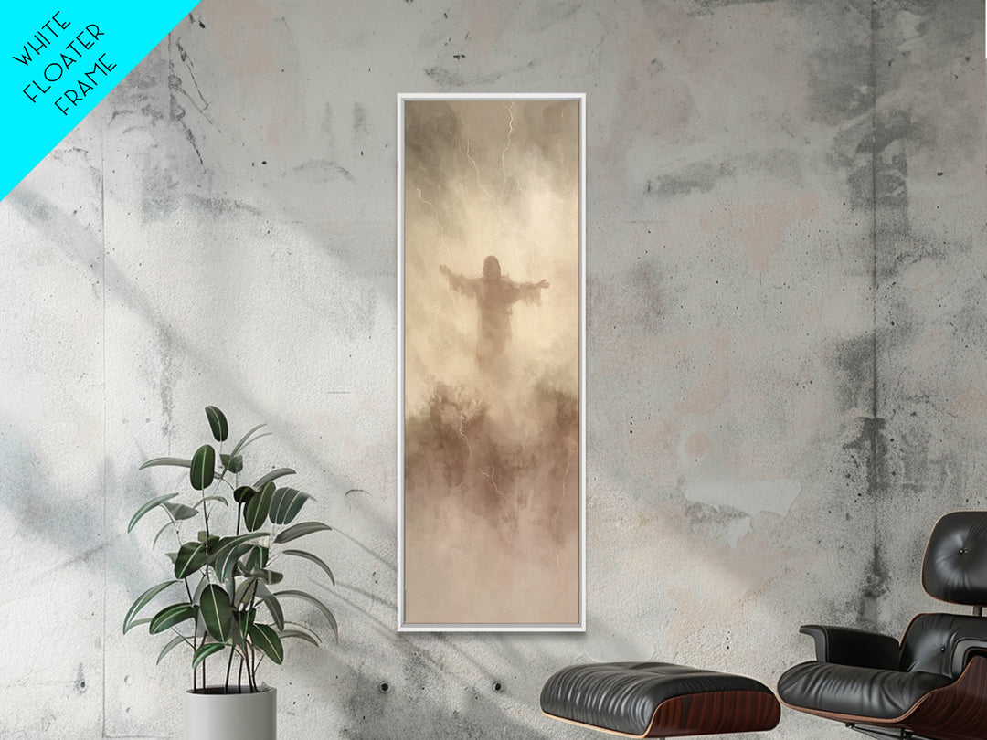 Desert Calm – Framed Canvas Print – Narrow Art – Christian Painting – Jesus Painting – Christian Canvas – Christmas Art