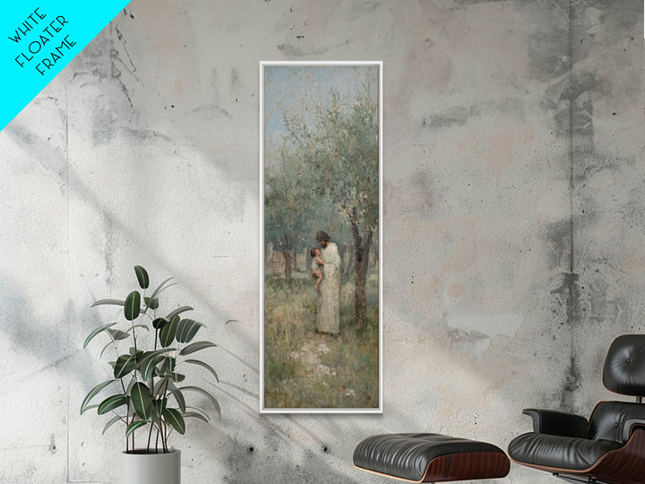 Pathway Of Peace | Framed Canvas Print | Christian Art Canvas | Christian Wall Art | Jesus Painting | Narrow Art | Christian Gift Ideas | C