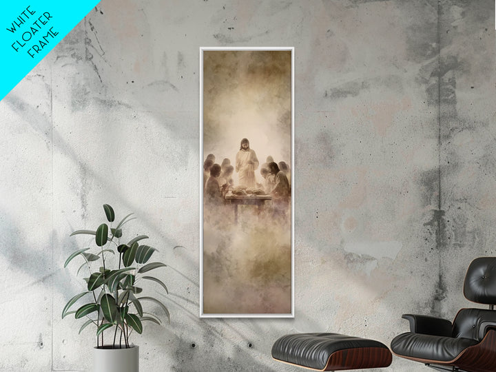 Lantern Of Faith | Framed Canvas Print | Christian Art Canvas | Christian Wall Art | Jesus Painting | Christian Art Print | Skinny Art | Ch