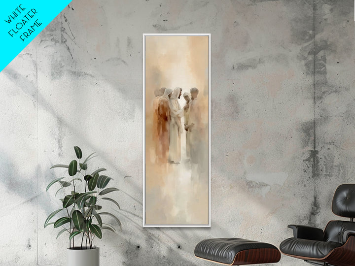 Desert Grace Gathering – Framed Canvas Print – Christian Wall Art – Jesus Painting – Christian Art Canvas – Unique Christian Art – Christia
