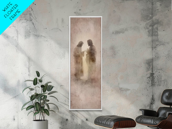 Circle Of Disciples – Framed Canvas Print – Christian Art Canvas – Christian Wall Art – Jesus Painting – Large Christian Painting – Christi