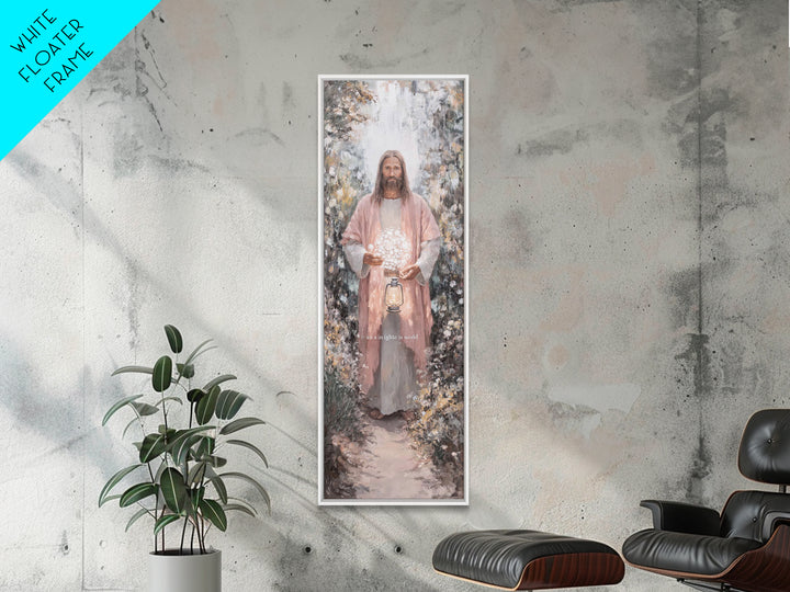 Light Of The Path – Framed Canvas Print – Christian Wall Art – Christian Art Canvas – Jesus Painting – Subtle Christian Art – Christian Dec