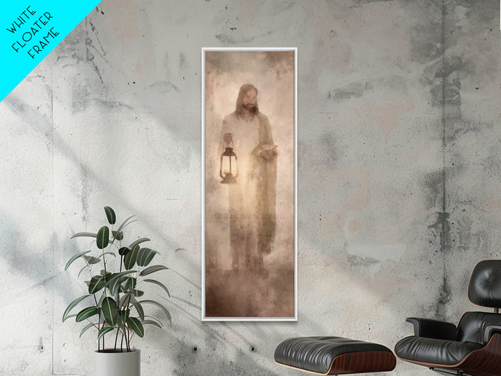Path Of Grace – Framed Canvas Print – Jesus Painting – Christian Art – Christian Wall Art – Narrow Art – Christmas Art