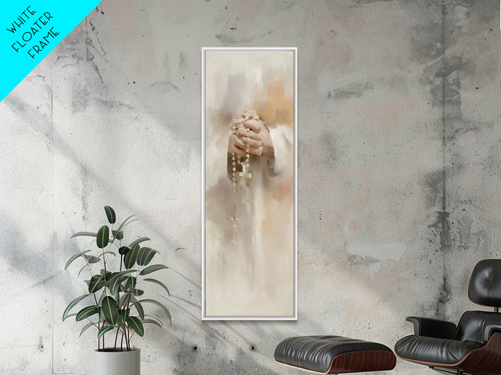 Grace In Stillness – Framed Canvas Print – Christian Art – Christian Wall Art – Christian Art Canvas – Skinny Art – Christian Gift – Christ