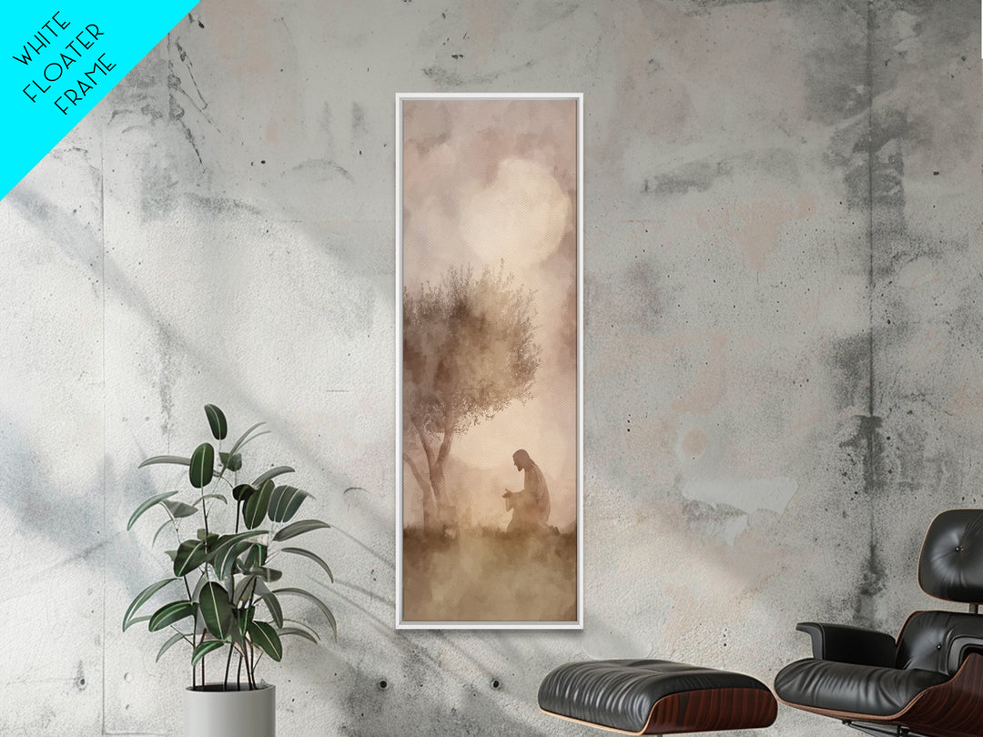 Gentle Dawn Mercy – Framed Canvas Print – Christian Art Canvas – Skinny Art – Christian Wall Art – Jesus Painting