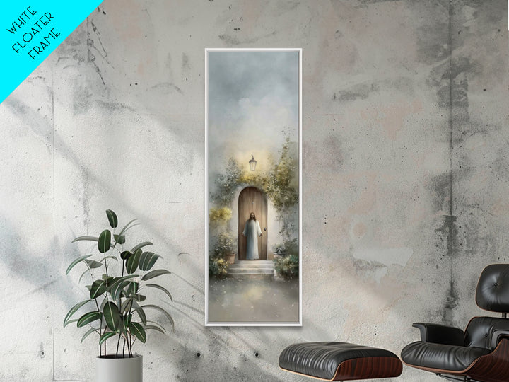 Heaven’s Open Path – Framed Canvas Print – Christian Art Canvas – Jesus Painting – Tall Narrow Wall Art – Christian Wall Art