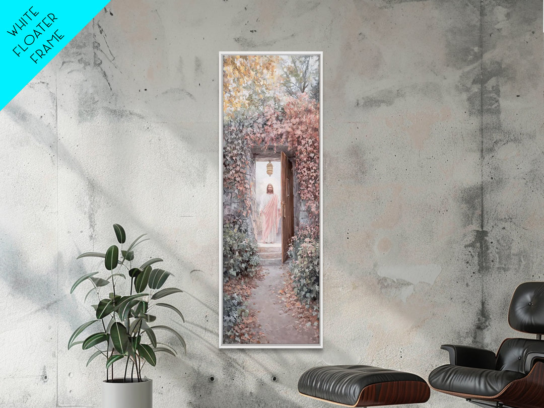 Lantern Of Hope – Framed Canvas Print – Christian Art Print – Christian Wall Art – Skinny Art – Jesus Painting