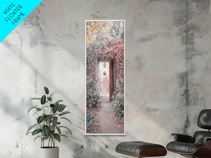 Lantern Of Hope – Framed Canvas Print – Christian Art Print – Christian Wall Art – Skinny Art – Jesus Painting