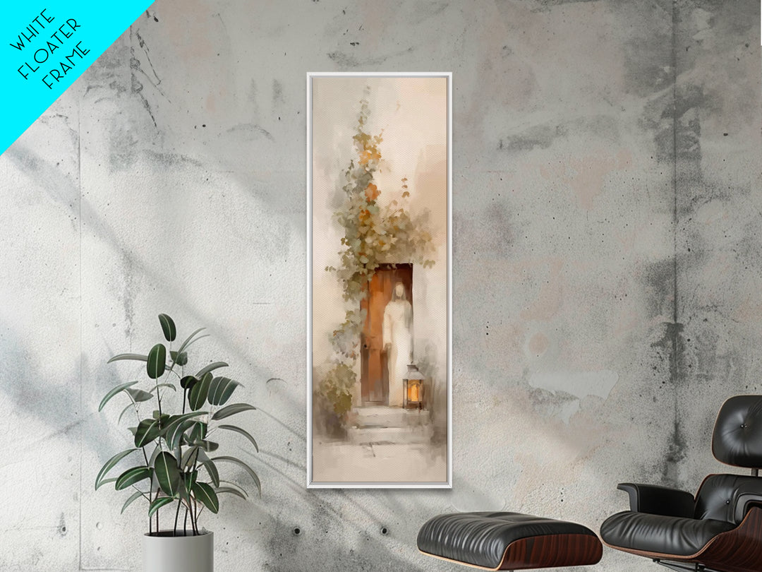 Light Of Mercy – Framed Canvas Print – Skinny Art – Christian Art Canvas – Jesus Painting – Christian Christmas Art