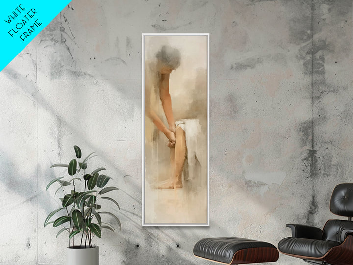 Humbled In Service, Framed Canvas Print, Christian Wall Art, Christian Art Canvas, Christian Decoration, Christian Gift, Tall Narrow Wall A