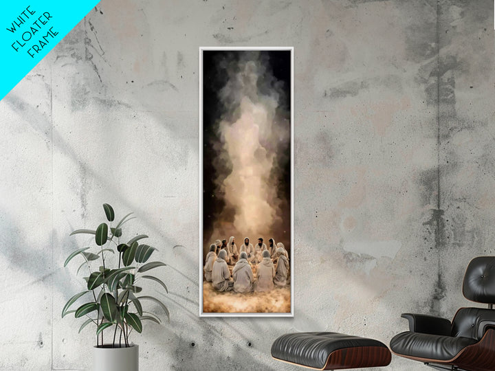 Desert Night Assembly - Framed Canvas Print - Skinny Art - Christian Art Canvas - Christian Wall Art - Jesus Painting - Christian Art