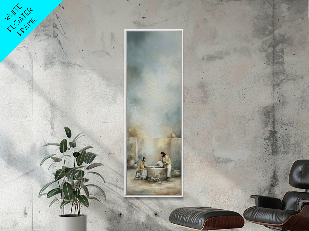 Ancient Well Grace – Framed Canvas Print – Tall Skinny Art Print – Christian Art Canvas – Christian Wall Art – Christian Painting – Christi