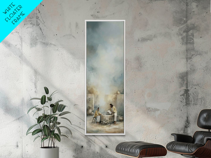Ancient Well Grace – Framed Canvas Print – Tall Skinny Art Print – Christian Art Canvas – Christian Wall Art – Christian Painting – Christi