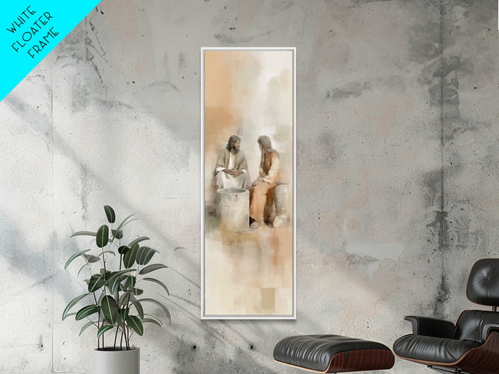City Well Blessing – Framed Canvas Print – Narrow Art – Christian Wall Art – Christian Art Canvas – Jesus Painting – Christian Art