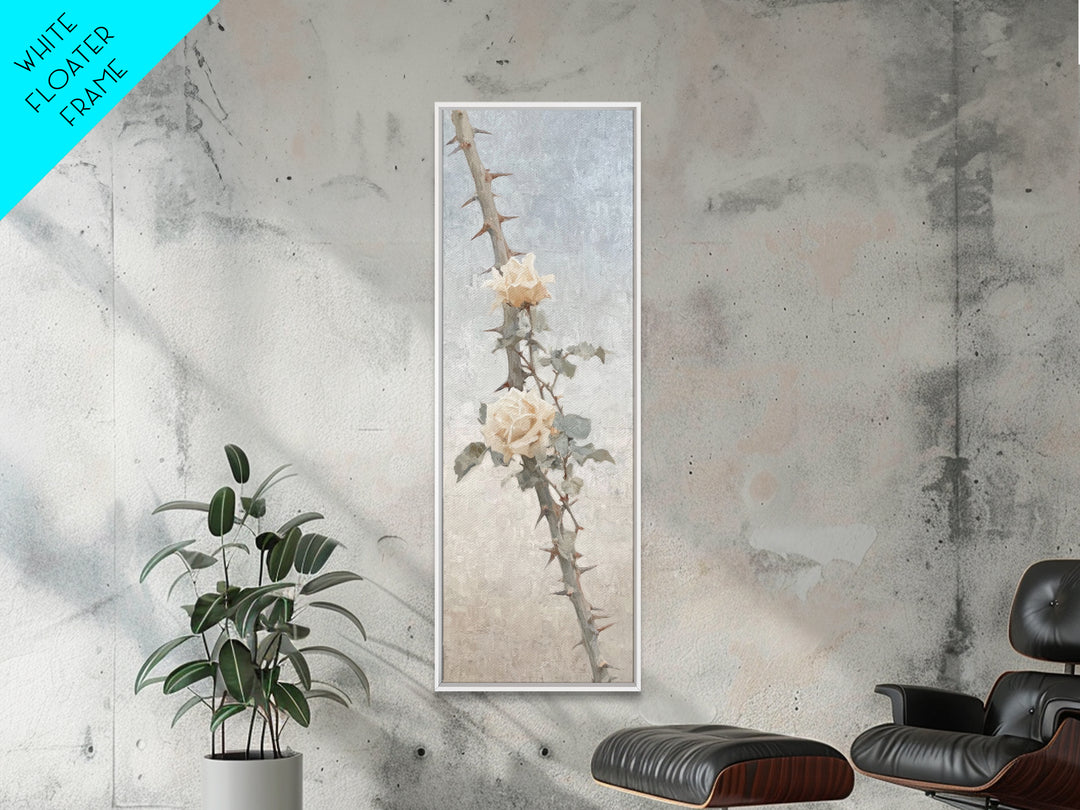 Thorns And Mercy | Framed Canvas Print | Christian Art Canvas | Christian Wall Art | Christian Gift | Christian Decoration | Narrow Art