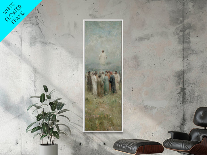 Ascending Glory | Framed Canvas Print | Skinny Art | Christian Wall Art | Jesus Painting | Christian Art Canvas | Christmas Art