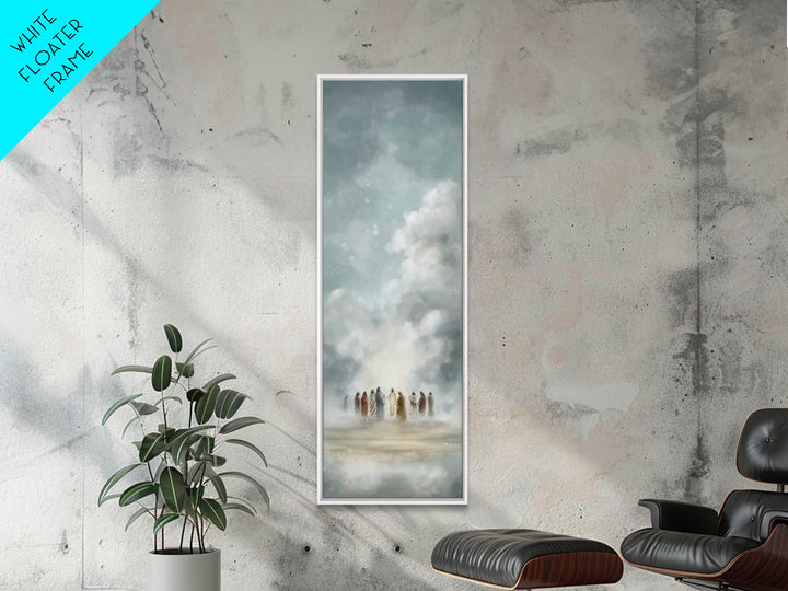 Clouds Of Wonder – Framed Canvas Print – Skinny Art – Christian Art Canvas – Christian Wall Art – Jesus Painting – Christmas Art