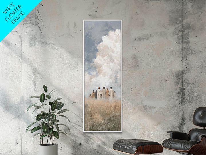 Hopeful Horizon – Framed Canvas Print – Tall Narrow Wall Art – Christian Art Canvas – Christian Wall Art – Jesus Painting – Christmas Art