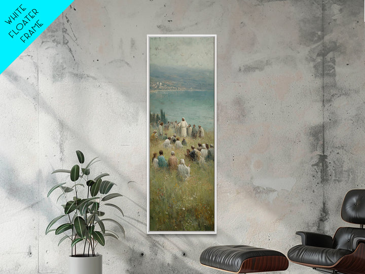 Hillside Of Mercy – Framed Canvas Print – Tall Narrow Wall Art – Christian Wall Art – Christian Art Canvas – Jesus Painting – Christmas Art