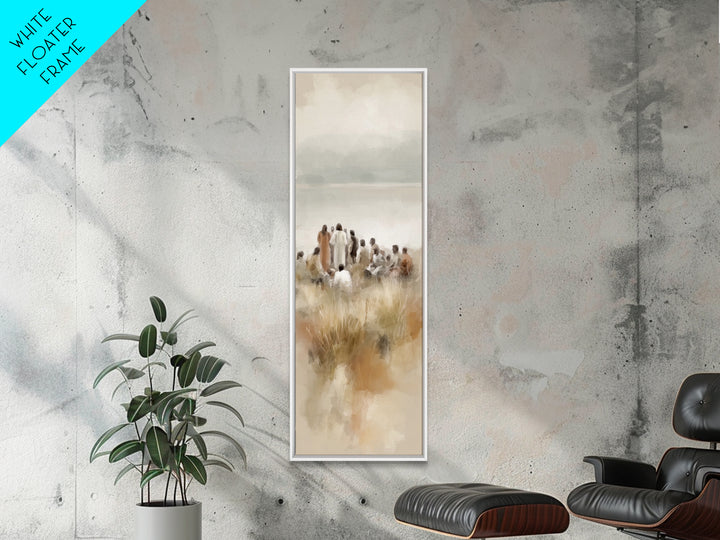 Morning Hope | Framed Canvas Print | Narrow Art | Christian Art Print | Jesus Painting | Christmas Art | Christian Wall Art