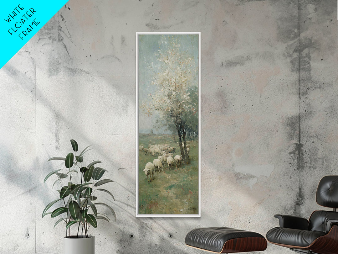 Fields Of Covenant – Framed Canvas Print – Christian Art Canvas – Christian Art – Christian Wall Art – Jesus Painting – Narrow Art