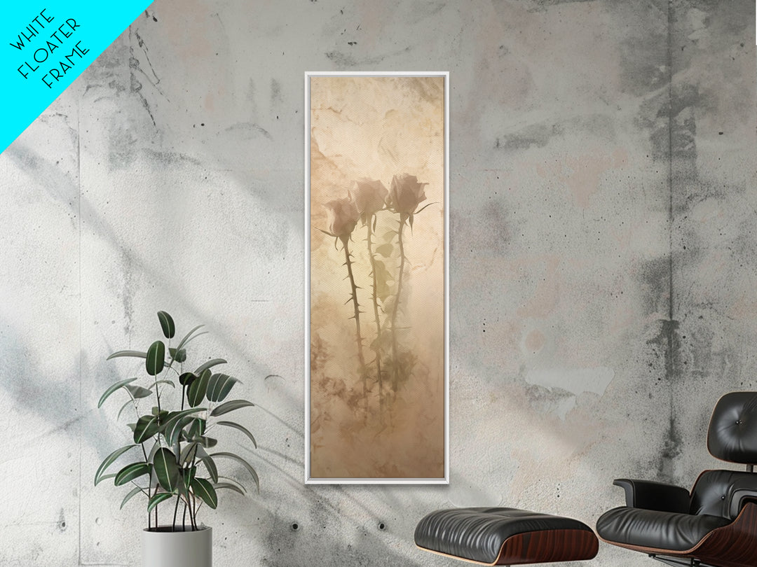 Thorns Of Mercy | Framed Canvas Print | Skinny Art | Christian Art Canvas | Christian Wall Art | Subtle Christian Art | Modern Christian Ar