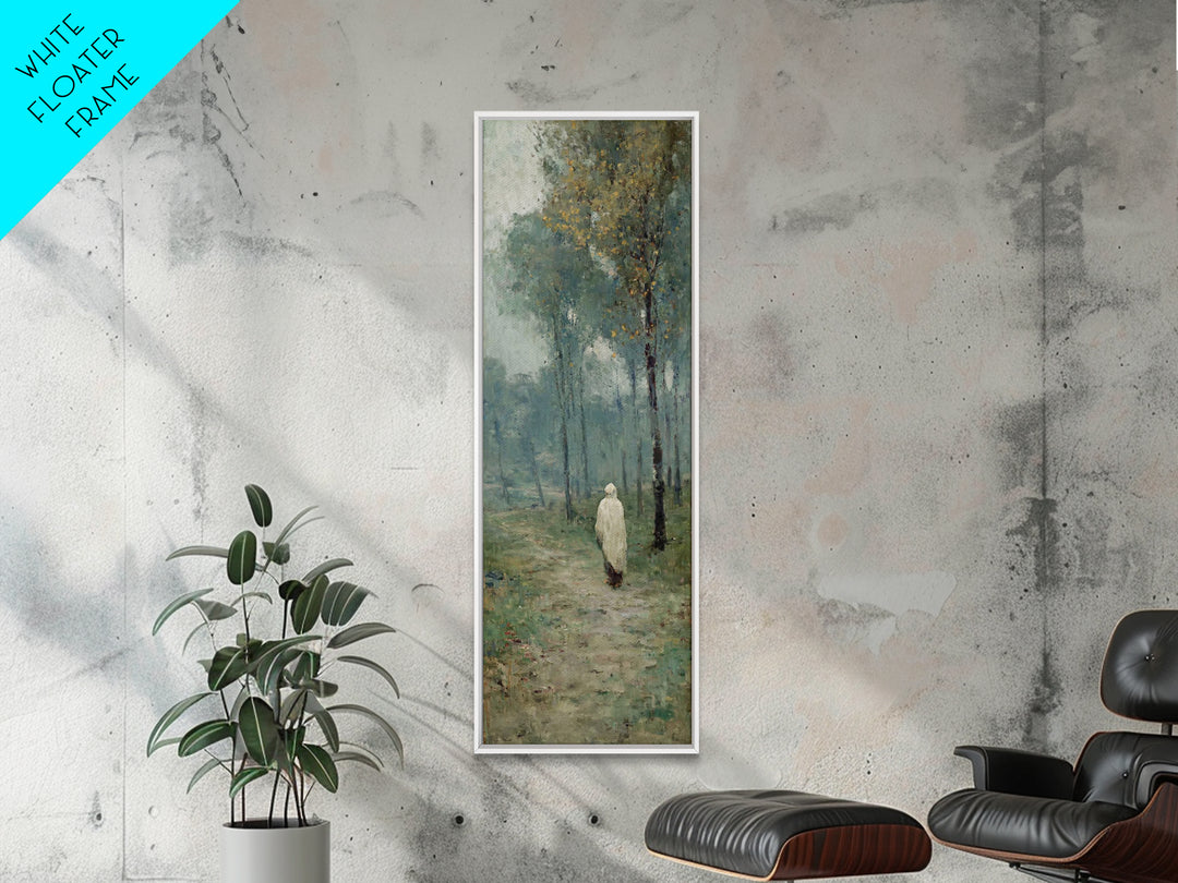 Stillness Of Eden - Framed Canvas Print - Christian Art Canvas - Jesus Painting - Narrow Art - Christian Wall Art