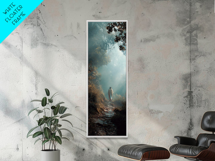 Pathway Of Mercy | Framed Canvas Print | Christian Art Canvas | Jesus Painting | Skinny Art | Christian Wall Art