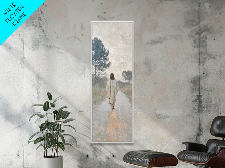 Path Of Mercy – Framed Canvas Print – Tall Skinny Art Print – Christian Wall Art – Jesus Painting – Christian Art Canvas – Christmas Art