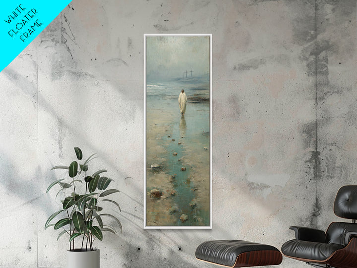 Light Of Hope – Framed Canvas Print – Jesus Painting – Christian Wall Art – Christmas Art – Tall Skinny Art Print – Christian Art Canvas