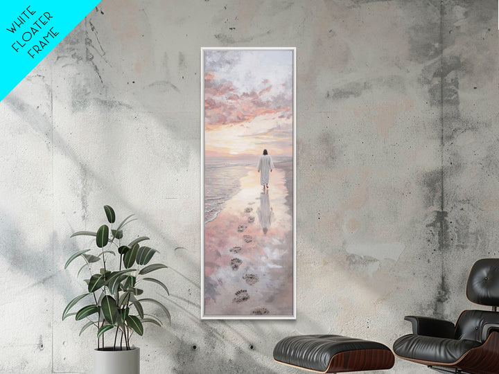 Walk Of Salvation – Framed Canvas Print – Christian Wall Art – Jesus Painting – Christian Art Canvas – Tall Skinny Art Print – Christmas Ar