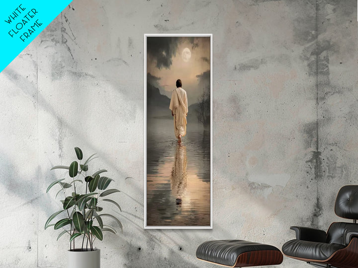 Mist Of Comfort, Framed Canvas Print, Christian Decorations, Narrow Art, Jesus Art Print, Christian Christmas Art, Unique Christian Art, Ch