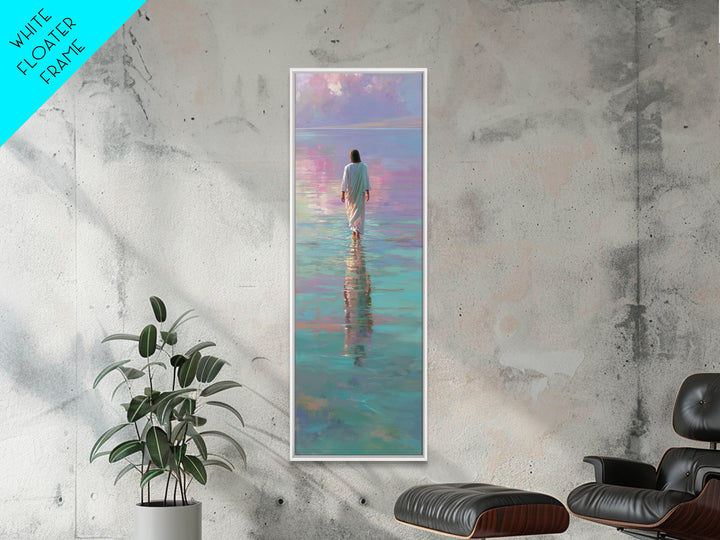 Faithful Dawn Steps | Framed Canvas Print | Christian Art Prints | Narrow Art | Jesus Canvas Art | Christian Art Work | Christian Gift | Ch