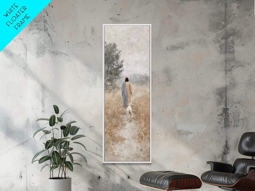 Dawn Of Promise | Framed Canvas Print | Skinny Art | Christian Art Canvas | Christian Wall Art | Jesus Painting | Christmas Art