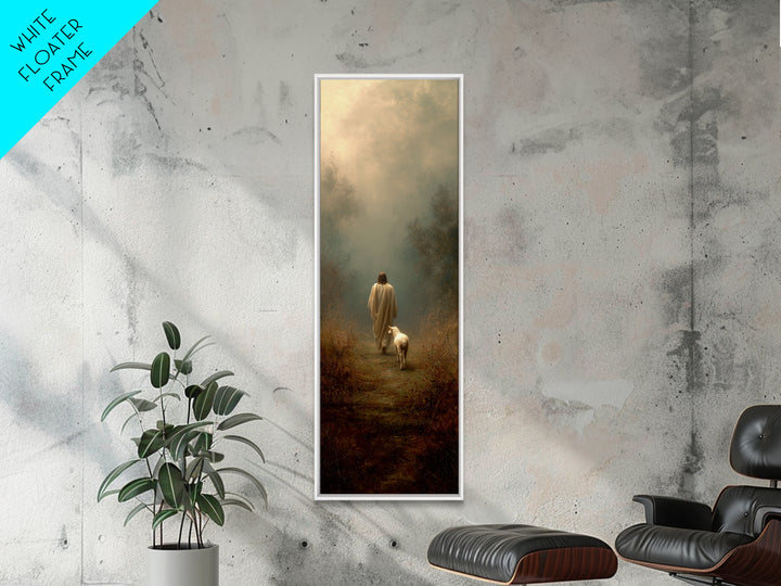 Haven Of Stillness | Framed Canvas Print | Tall Narrow Wall Art | Christian Art Canvas | Christian Wall Art | Jesus Painting | Christmas Ar