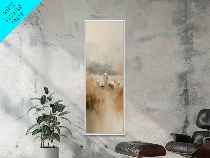 Graceful Meadow Path | Framed Canvas Print | Skinny Art | Christian Wall Art | Christian Art Canvas | Christmas Art | Jesus Painting