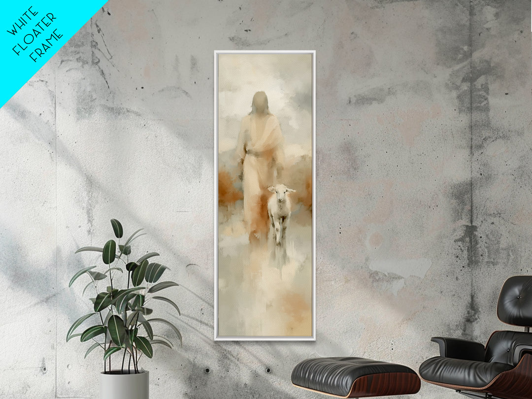 Soft Glory – Framed Canvas Print – Skinny Art – Christian Wall Art – Jesus Painting – Christian Art Canvas – Christmas Art