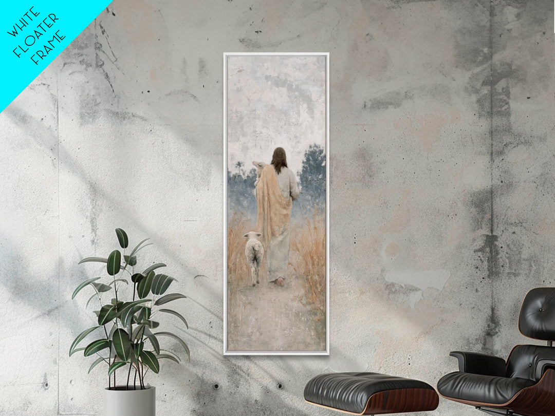 The Shepherd’s Road – Framed Canvas Print – Skinny Art – Christian Art Canvas – Jesus Painting – Christian Wall Art – Christian Art – Chris