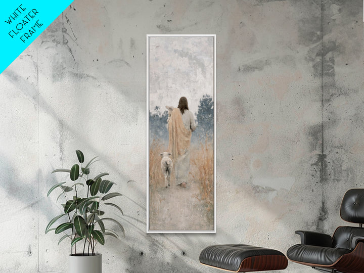 The Shepherd’s Road – Framed Canvas Print – Skinny Art – Christian Art Canvas – Jesus Painting – Christian Wall Art – Christian Art – Chris