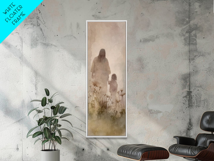Fields Of Trust – Framed Canvas Print – Skinny Art – Christian Art – Jesus Painting – Christian Canvas – Christian Wall Art – Christian Gif