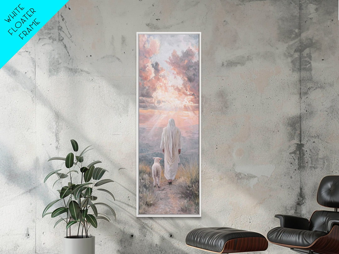 Radiant Morning Shelter - Framed Canvas Print - Narrow Art - Christian Art Canvas - Christian Painting - Jesus Painting