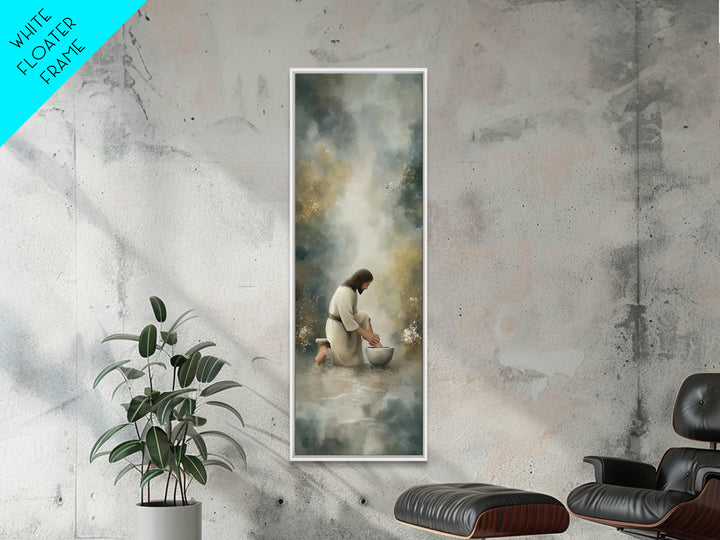Humble Waters Hope | Framed Canvas Print | Christian Wall Art | Christian Art Canvas | Jesus Painting | Christian Decorations | Narrow Art