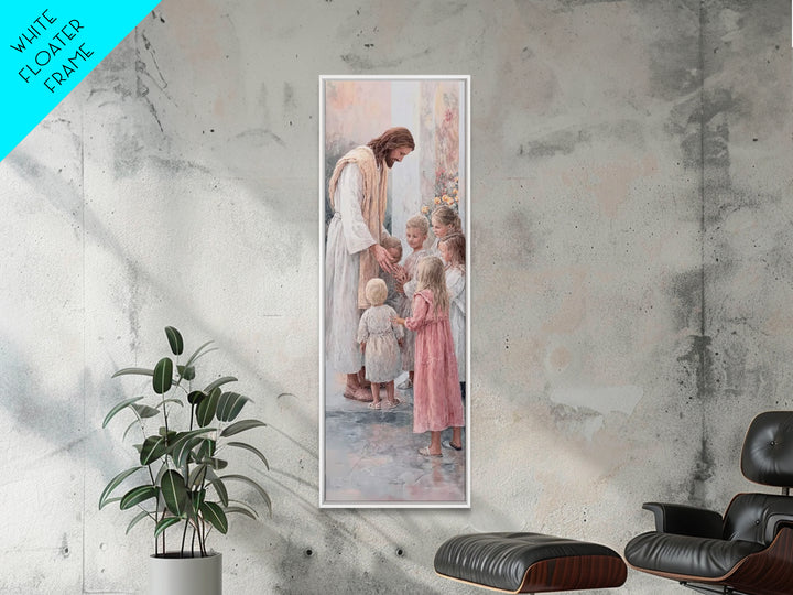 Children Of Promise | Framed Canvas Print | Christian Wall Art | Christian Art Canvas | Christian Painting | Christian Decor | Narrow Art