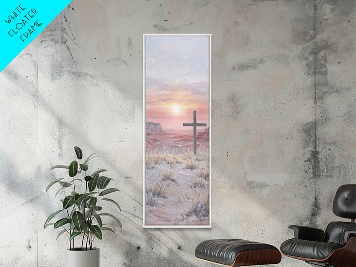 Sunrise Of Grace – Framed Canvas Print – Skinny Art – Christian Wall Art – Christian Art Canvas – Christian Decoration – Abstract Christian