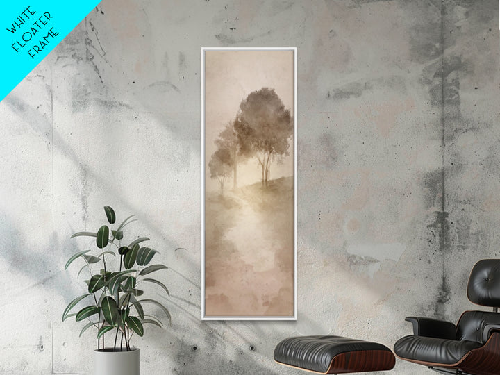 Autumn Stillness, Framed Canvas Print, Tall Skinny Art Print, Christian Art, Christian Painting, Christian Art Canvas, Christian Wall Art