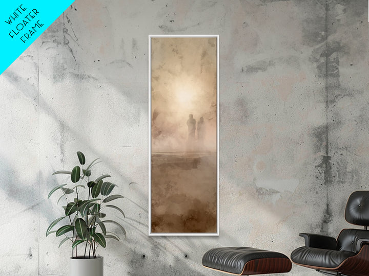 Sacred Horizon | Framed Canvas Print | Christian Wall Art | Tall Skinny Art Print | Christian Art Canvas | Christmas Art
