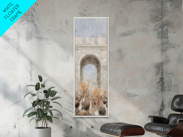 Wheat Offering Praise – Framed Canvas Print – Narrow Art – Christian Art Canvas – Christian Wall Art – Christmas Art – Christian Gift Ideas